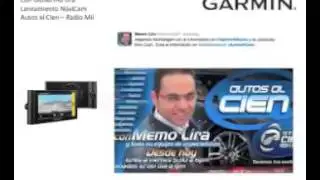 Garmin en AutosAlCien con Guillermo Lira hablando del nüvicam