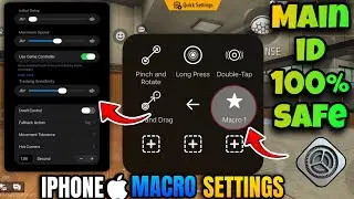 How to set macro in iPhone 📲 | macro setting for iPhone 📲 | iPhone macro free fire | 95% headshots 🎯