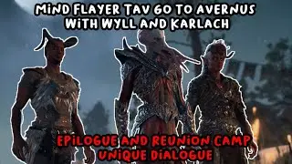 Mind Flayer Tav Go to Avernus With Wyll and Karlach [Epilogue and Reunion Camp Dialogue]