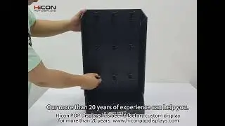 cardboard display stand with logo made by Hicon POP Displays Ltd 