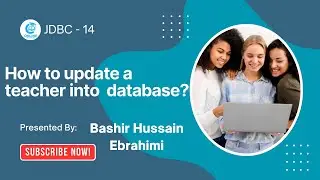 14- Programming with java || How to update a teacher into database?