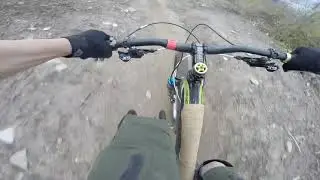 Bilateral amputee takes on Merthyr Rocks at Bike Park Wales