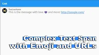 Textos complejos con Emojis y URLs con TextSpan en Flutter [Archivo]
