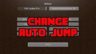 How To Turn Auto Jump On & Off In Minecraft! - How To Enable/Disable Auto Jump In Minecraft!