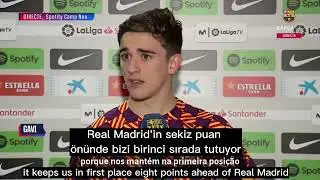 gavi's interview after the match ~  gavi röportaj