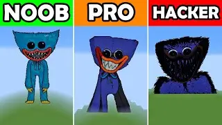 NOOB VS PRO VS HACKER minecraft pixel art huggy wuggy