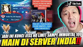 JADI INI KUNCI JESS NO LIMIT SAMPE IMMORTAL 100! MAIN DI SERVER INDIA, REACTION TIKTOK MOBILE LEGEND