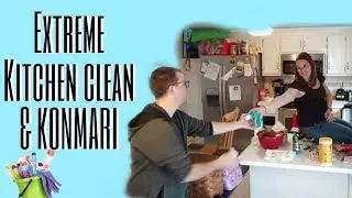 KOMONO; EXTREME KITCHEN CLEAN AND DECLUTTER USING KONMARI METHOD!