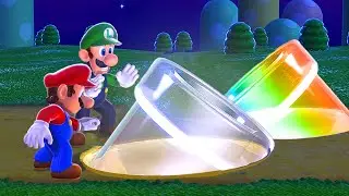 Super Mario 3D World + Sonic Black Knight - Full Game Walkthrough (HD)