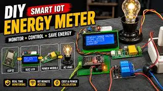 DIY Smart Energy Monitor with Auto-Cutoff Protection (ESP32 + PZEM004T)