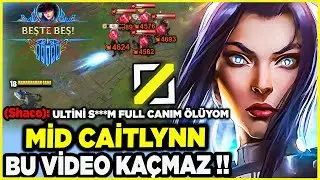 1 DÜZ VURDUM FULL CANA TEK YEDİ !! CAİTLYN MİD %100 KRİTİK FULL AD !!