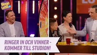 Ringer in och vinner - Dyker upp i bingostudion!