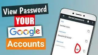 How to view Google Account password on Android
