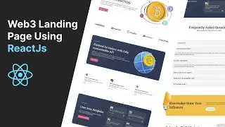 Build a Web3 Landing Page Using React Js 🔥 | Reactjs project and tutorial