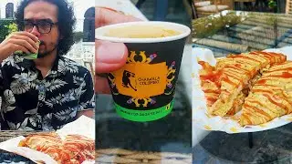 We tried the most craziest OMLETTE BLANKET CHICKEN SANDWHICH and Zafrani Chai from CHAIWALA COLOMBO