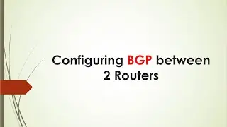 Configuring BGP in Lab Environment | English
