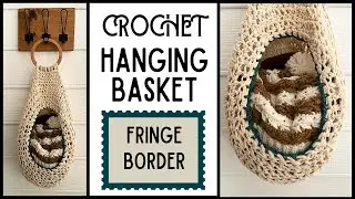 EASY Crochet HANGING BASKET Large