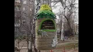 Кормушка для птиц из пластиковой бутылки