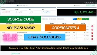 Source Code Aplikasi Penjualan Kasir (POS) Dengan CodeIgniter 4
