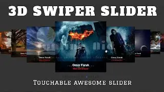 Swiper slider 3D touch responsive sliders