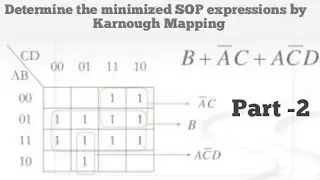 Determine the Minimization of SOP Expression by Karnaugh Mapping||Digital electronics By Floyd