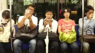 Japan, Tokyo - Sleeping on the train
