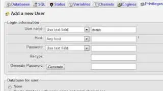 Joomla 1.7/1.6 Tutorial - Lesson 4c - Database installation - phpMyAdmin
