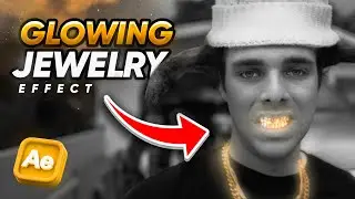 EASY BLACK & WHITE GLOWING JEWELRY EFFECT in 2 minutes... (After Effects)