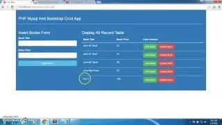 PHP Mysql and Bootstrap Crud Application delete record from database Part 10