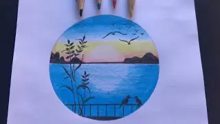 Esse desenho todo mundo vai conseguir desenhar. Desenho de paisagem