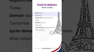 Days of the week in French 🇫🇷 French For Beginners
