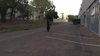 Frame scrape attempt on a ninja 300