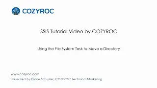 Using the File System Task for moving 📁 Directories - SSIS tutorials for Beginners by COZYROC