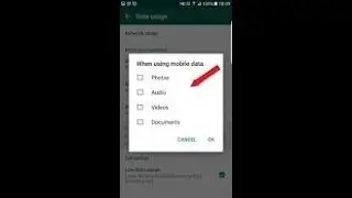 How to stop automatically download photos, videos and documents files in Whatsapp.