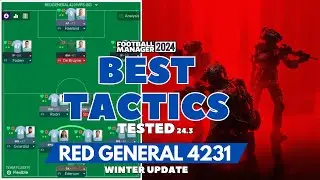 The Best Tactics on FM24 Tested - RED GENERAL 4231 V1 (Winter Update 24.3) - Football Manager 2024