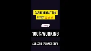 Button Hover effect in CSS || Code To create A button in CSS with hover effect #shorts #short #css3