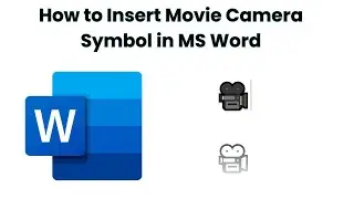 How to insert Movie Camera Symbol in MS Word