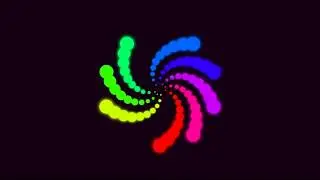 Rainbow Flower Animation Effect Using HTML CSS