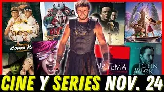 Gladiator 2, Arcane, Vaiana 2, Red One, Cobra Kai, Dune: La Profecía... 🎬 ESTRENOS NOVIEMBRE 2024