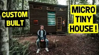 CUSTOM BUILT TINY HOUSE ON WHEELS! (Off Grid Micro Tiny Home Tour)