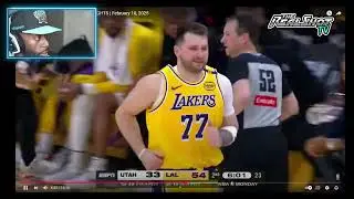REACTION* LUKA FIRST GAME AS A LAKER! - LAKERS VS JAZZ HIGHLIGHTS