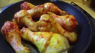 Просто вкусно и быстро рецепт куриных ножек на сковородке.