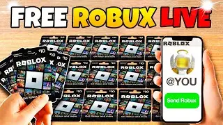 Free Robux Live 🔴 How to Get Free Robux 0 Views Everyone Live! (FREE ROBUX GIVEAWAY)