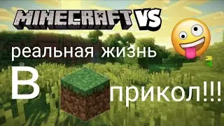майнкрафт vs реальная жизнь😂😁😂😁(от лизы)прикол часть 1