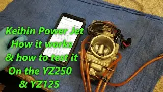 1:11 Keihin Power Jet & TPS. How it works & How to test it. YZ250 & YZ125 carburetor. & Tuning tips