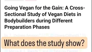 Can bodybuilders get enough protein on a vegan diet? Study