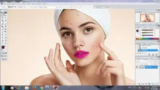 Lip color change in adobe photoshop 7 || होठ का रंग बदले फॉटोशॉप मेँ || हिन्दी मेँ