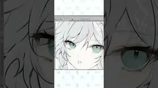 Eye coloring Timelapse 😇 #genshinimpact #shorts #venti