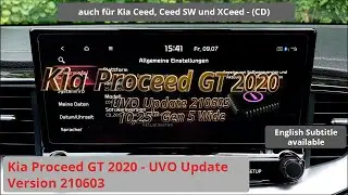 Kia Proceed GT 2020 - UVO Update (210603 - Gen5 Wide)