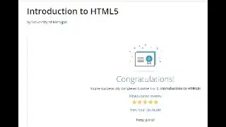 Coursera : Introduction to HTML5 | Week 1 Quiz Answer